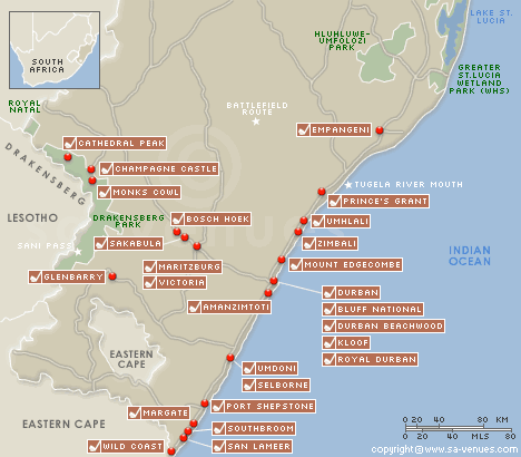 Golfpl�tze in KwaZulu Natal,