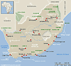 Map © SA-Venues.com