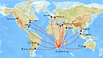 Flight times to South Africa