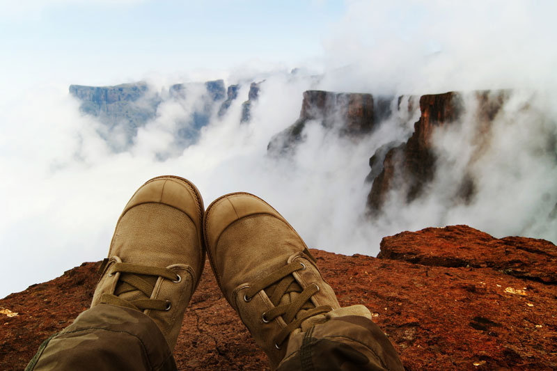 Die Spitze der Tugela Falls