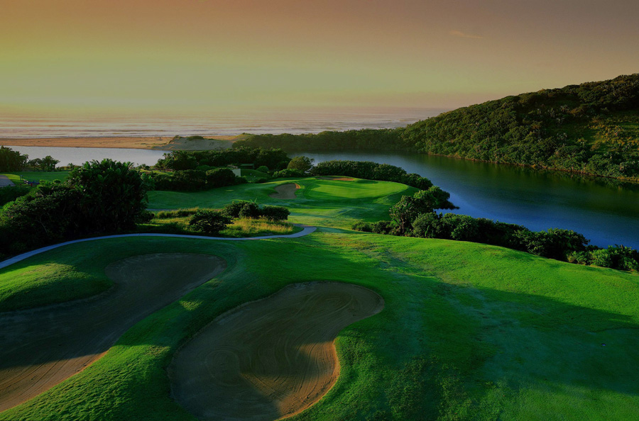 Wild Coast Golfplatz im stlichen Kap, Sdafrika